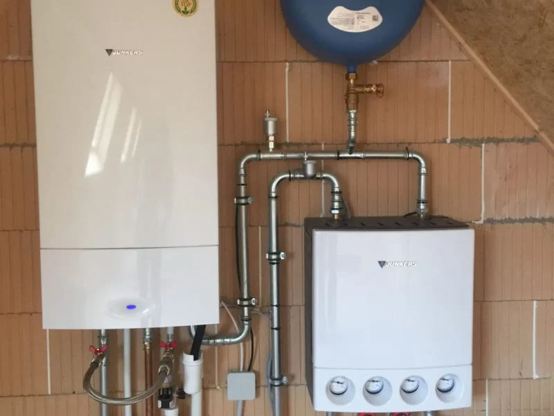 Junkers ketel met vloerverwarming en radiatoren