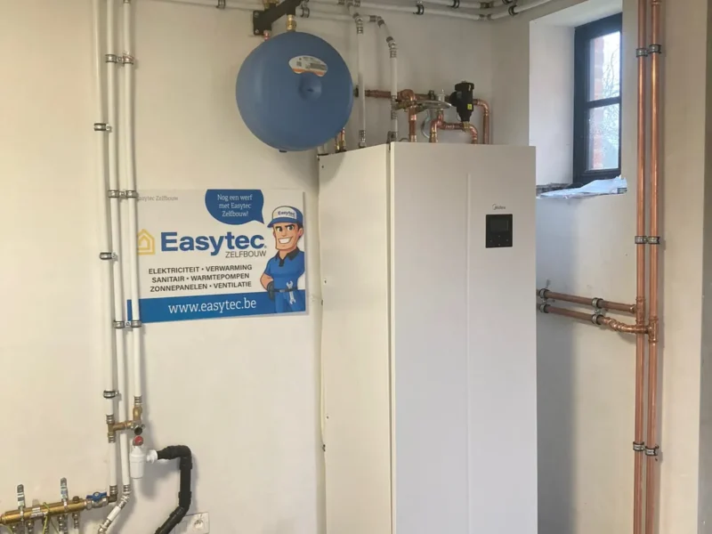 Lucht/water warmtepomp met inox boiler