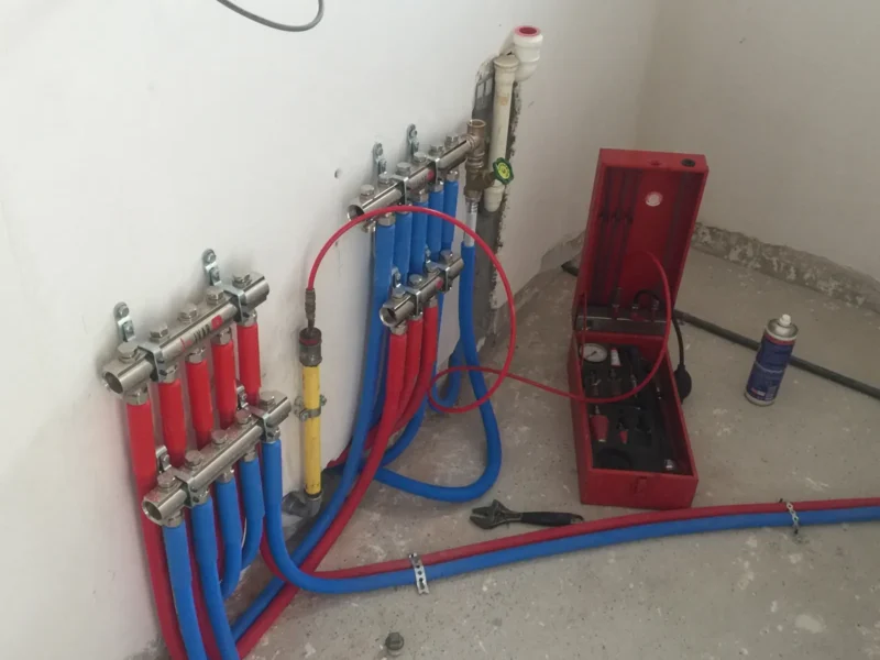 Zelfbouwpakket verwarming en sanitair: aftesten gasleiding